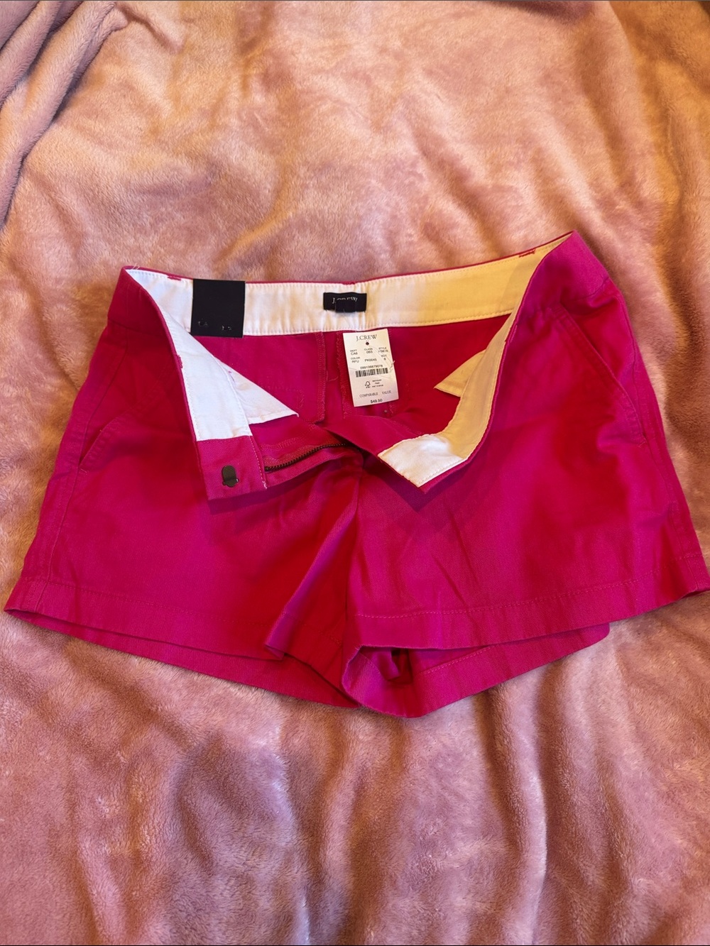 J. Crew Bright Fuchsia High-Waist Women’s Shorts